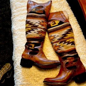 Freebird Aztec blanket boots